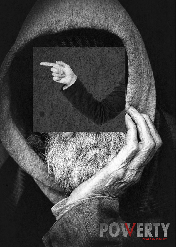 Power vs Poverty Poster Design